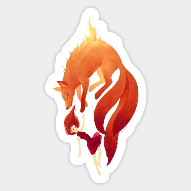 Fire Fox Sticker by Freeminds